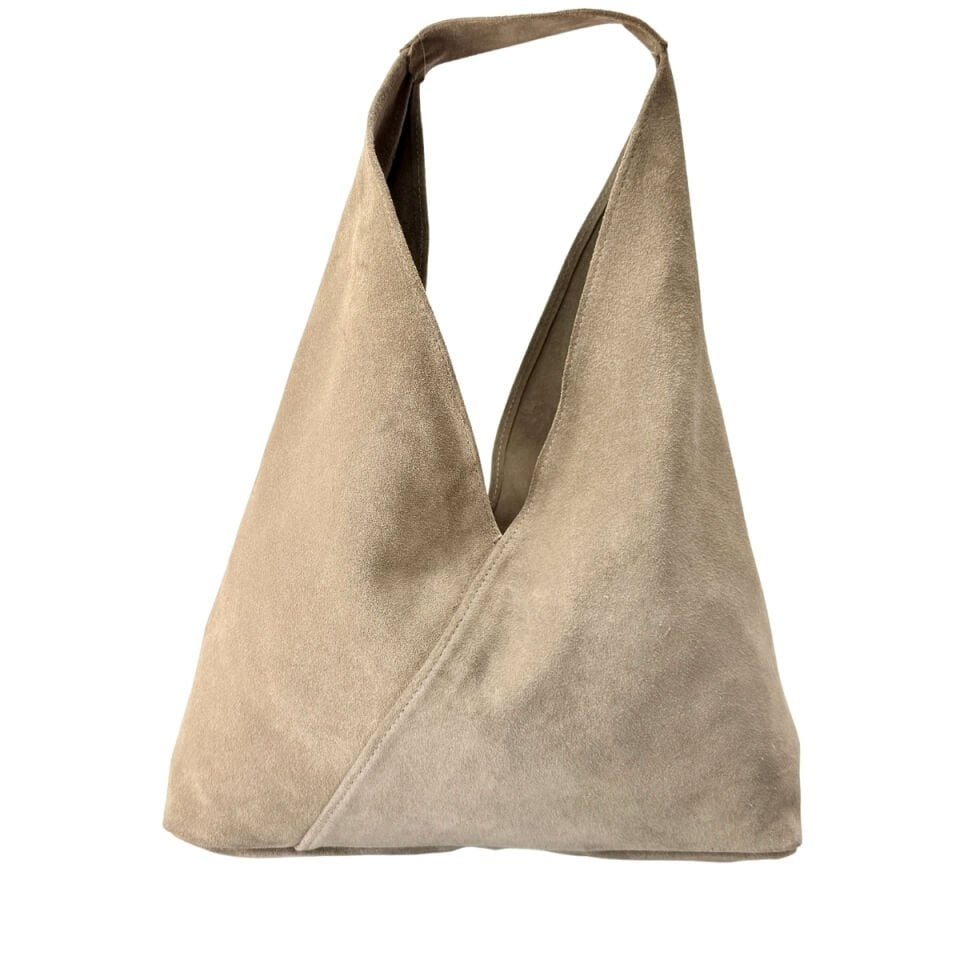 Hobby 26015S Hakiki Süet Deri Kadın Omuz Çantası