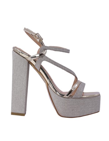 Kadın Simli Platform Kalın Topuklu Abiye Sandalet - Hobby 2635150 Kadın Simli Platform Kalın Topuklu Abiye Sandalet - Hobby 2635150