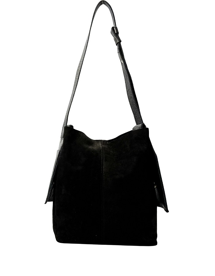 Hobby 26013S Hakiki Süet Deri Kadın Omuz Çantası 