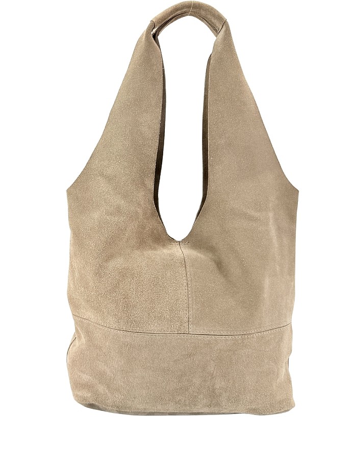 Hobby 26014 Hakiki Süet Deri Kadın Omuz Çantası