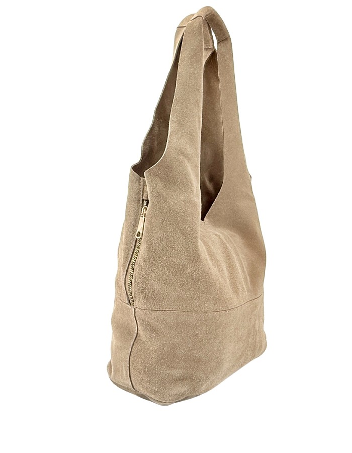 Hobby 26014 Hakiki Süet Deri Kadın Omuz Çantası