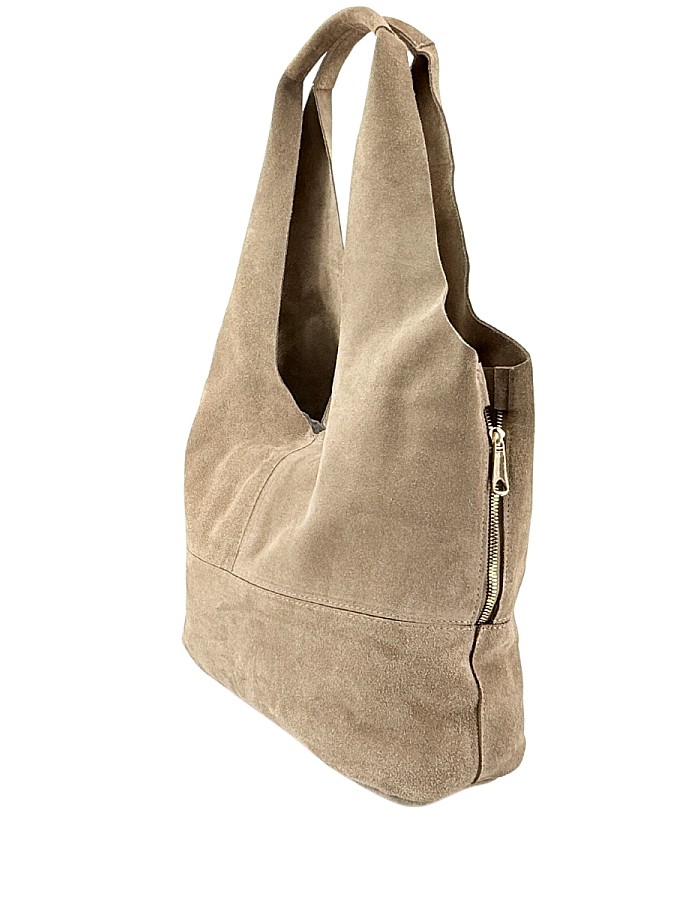 Hobby 26014 Hakiki Süet Deri Kadın Omuz Çantası