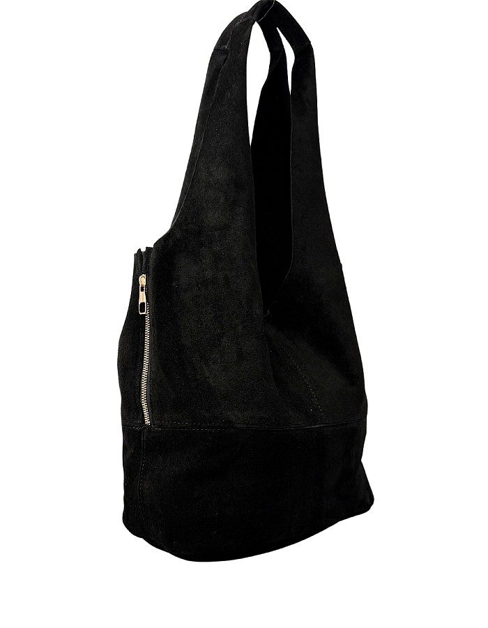 Hobby 26014 Hakiki Süet Deri Kadın Omuz Çantası