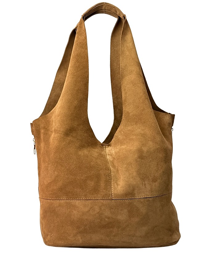 Hobby 26014 Hakiki Süet Deri Kadın Omuz Çantası