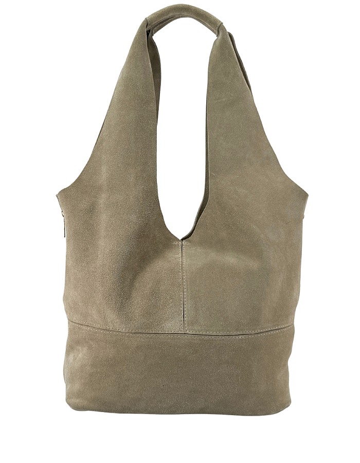 Hobby 26014 Hakiki Süet Deri Kadın Omuz Çantası