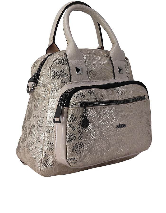 Hobby 267445 Baskılı Deri Kadın El Çanta