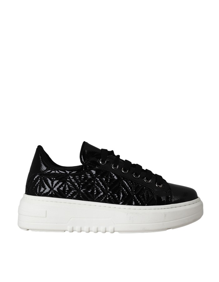 Hobby Kadın Rugan PU Modern Yüksek Tabanlı Sneaker Ayakkabı