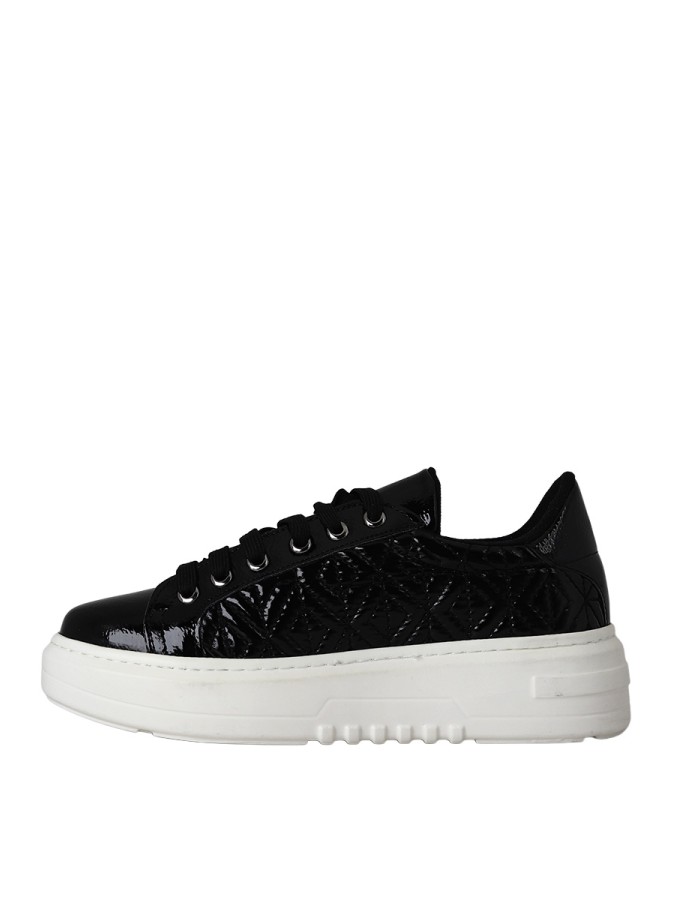 Hobby Kadın Rugan PU Modern Yüksek Tabanlı Sneaker Ayakkabı