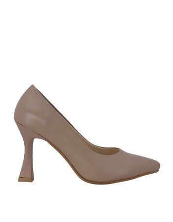 Kadın Hakiki Deri Sivri Burun Stiletto Vizon - Hobby 26861 Kadın Hakiki Deri Sivri Burun Stiletto Vizon - Hobby 26861