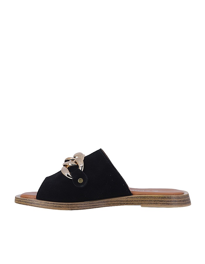 Albini 2610384 Hakiki Süet Deri Düz Kadın Terlik