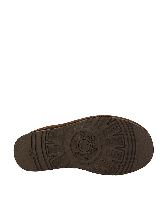 Hobby 26610 Hakiki Süet Deri Kürklü Topuklu Kadın Terlik