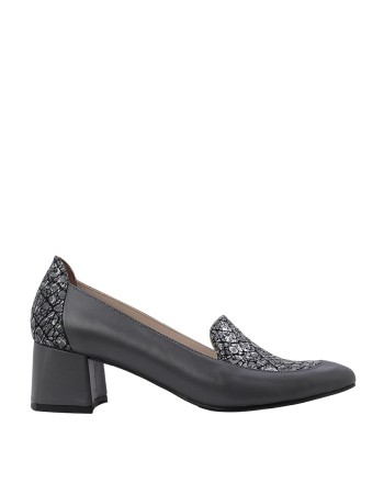 Kadın Hakiki Deri Taş Detaylı Topuklu Loafer Gri - Hobby FB26065B Kadın Hakiki Deri Taş Detaylı Topuklu Loafer Gri - Hobby FB26065B