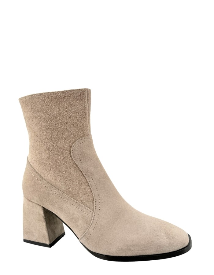 Hobby Hb2610s Hakiki Süet Deri Kadın Topuklu Bot