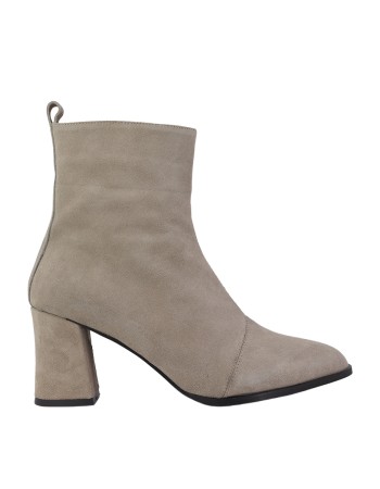 Hobby Hb2630s Hakiki Süet Deri Kadın Topuklu Bot