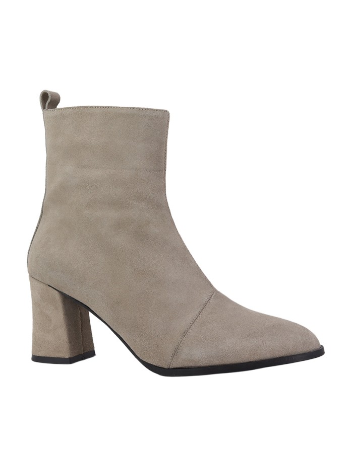 Hobby Hb2630s Hakiki Süet Deri Kadın Topuklu Bot