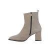 Hobby Hb2630s Hakiki Süet Deri Kadın Topuklu Bot