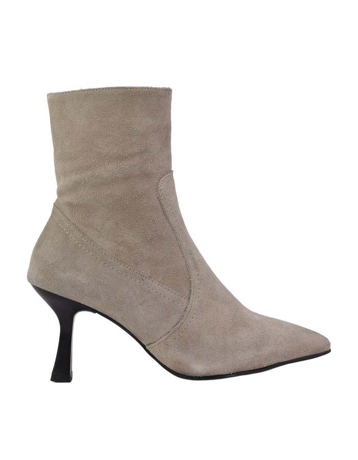 Hobby Hb2660s Hakiki Süet Deri Kadın Topuklu Bot