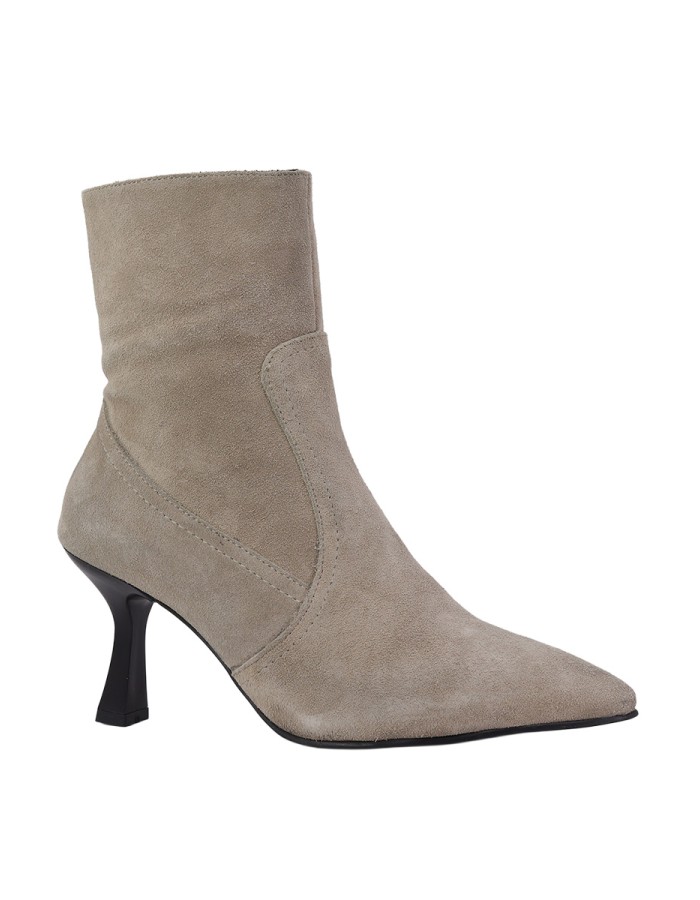 Hobby Hb2660s Hakiki Süet Deri Kadın Topuklu Bot