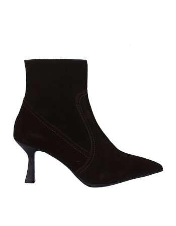 Hobby Hb2660s Hakiki Süet Deri Kadın Topuklu Bot