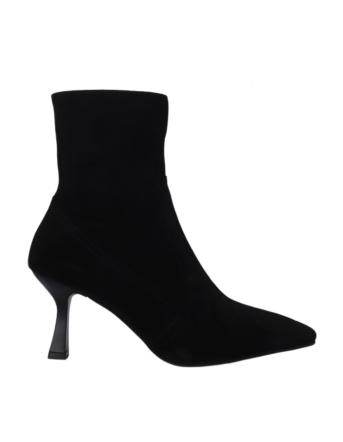 Hobby Hb2660s Hakiki Süet Deri Kadın Topuklu Bot