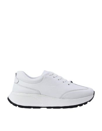 Kadın Hakiki Deri Bağcıklı Kalın Tabanlı Sneaker - Albini 26500609 Kadın Hakiki Deri Bağcıklı Kalın Tabanlı Sneaker - Albini 26500609