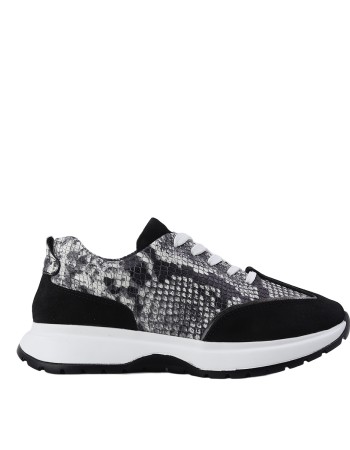 Kadın Baskılı Hakiki Deri Yılan Desenli Sneaker - Albini 26501001Y Kadın Baskılı Hakiki Deri Yılan Desenli Sneaker - Albini 26501001Y