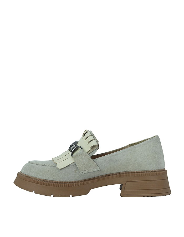  Disparita 257003 Hakiki Deri Loafer Kadın Ayakkabı Tokalı Fırfırlı