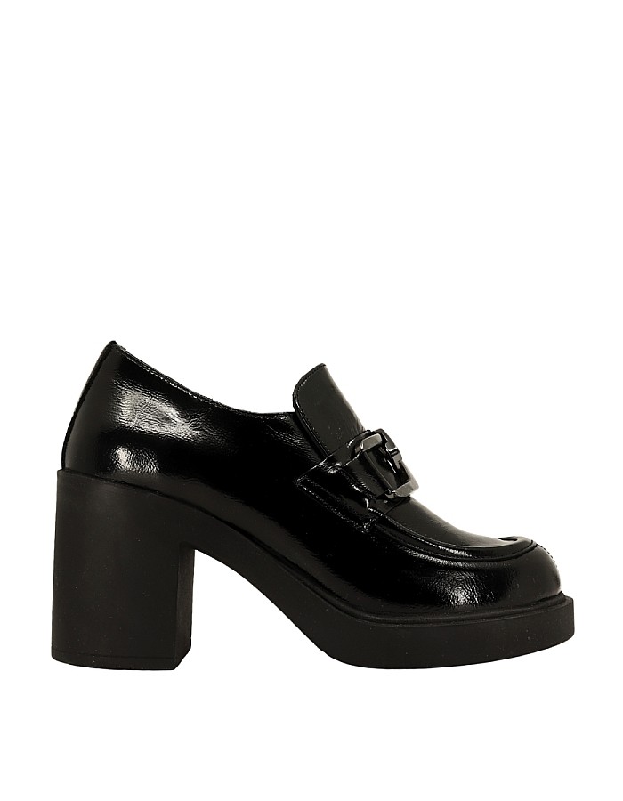 Albini 26101803R  Rugan Deri Kadın Topuklu Loafer Ayakkabı 