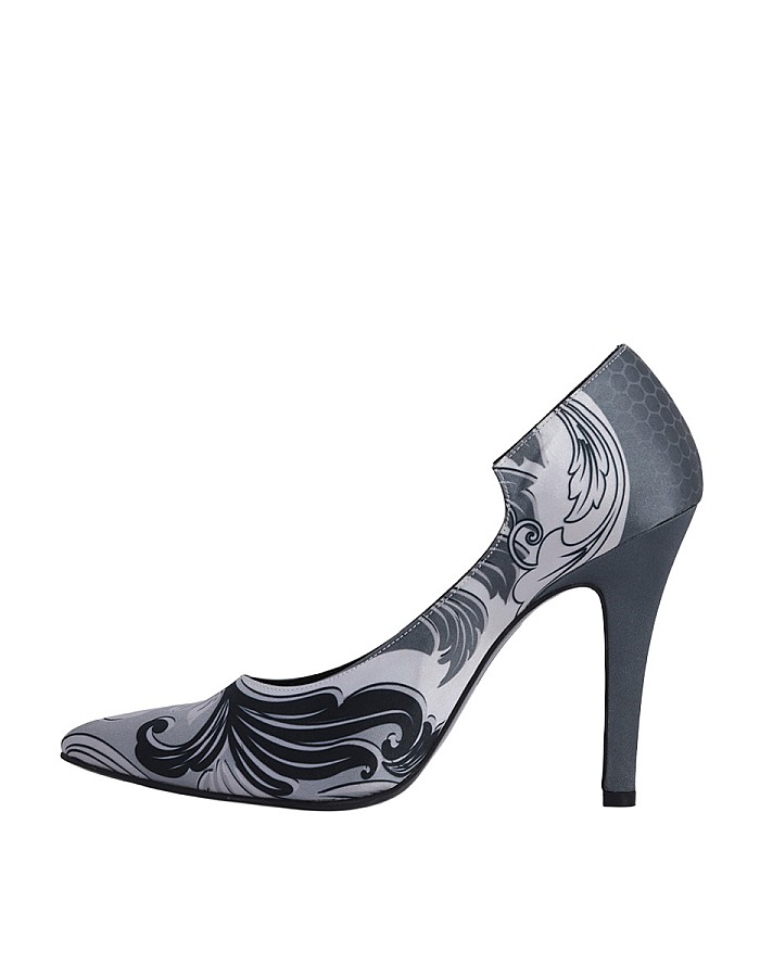 Marcatelli  267366 Desenli Yüksek Stiletto Kadın Ayakkabı 