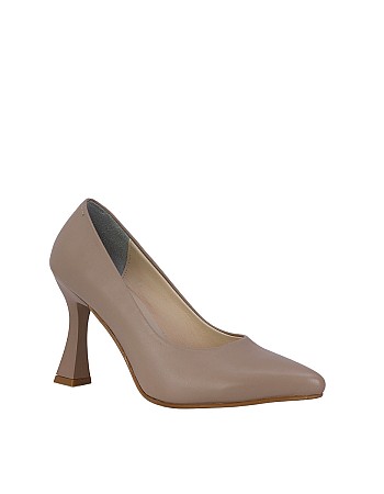 Hobby 26861 Hakiki Deri Topuklu Kadın Stiletto