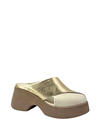 Natursoft 883649 Hakiki Deri Dolgu Topuklu Kadın Terlik