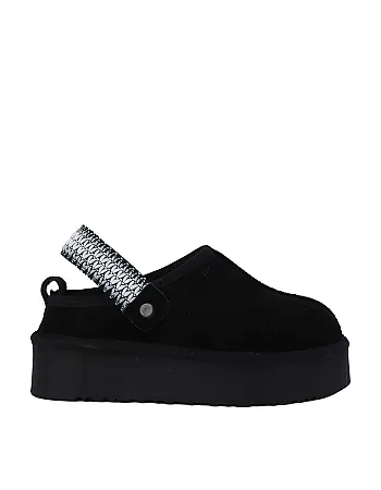 Hobby 26611 Hakiki Süet Deri Kürklü Topuklu Kadın Terlik